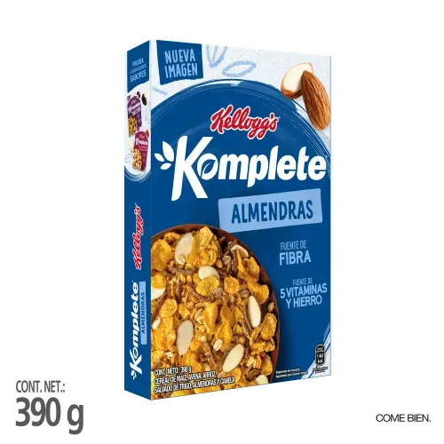 Cereal Kelloggs Komplete Almendras - 390 g