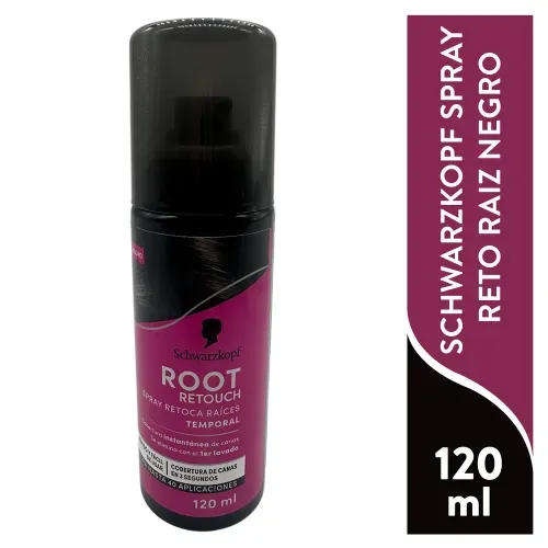 Retocador Root Retouch de raíces negro - 120 ml