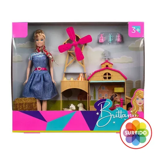 Set de muñeca Brittany granja o zoológico con accesorios surtido