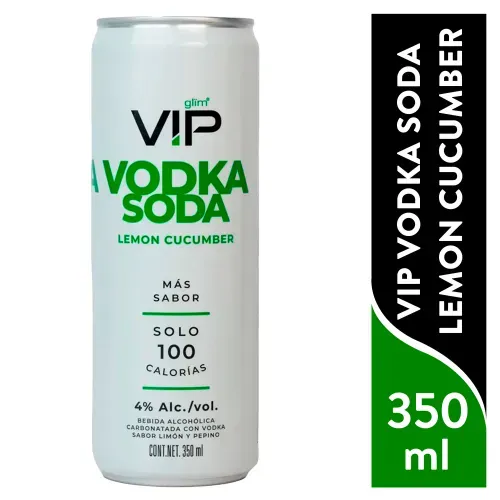 Vip Vodka Soda Lemon Cucumber 355ml