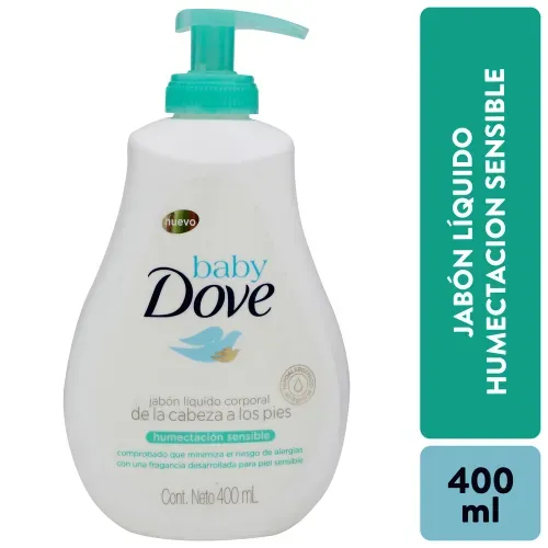 Jabón Líquido Dove Baby Humectación Sensible - 400 ml