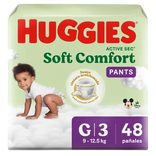 Pañales Huggies Soft Comfort Pants Etapa 3/G - 48 Unidades