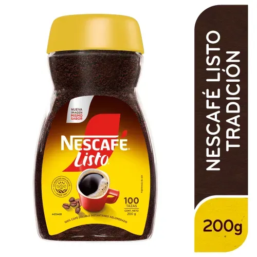 Café Nescafé Listo Instantáneo Frasco - 200 g