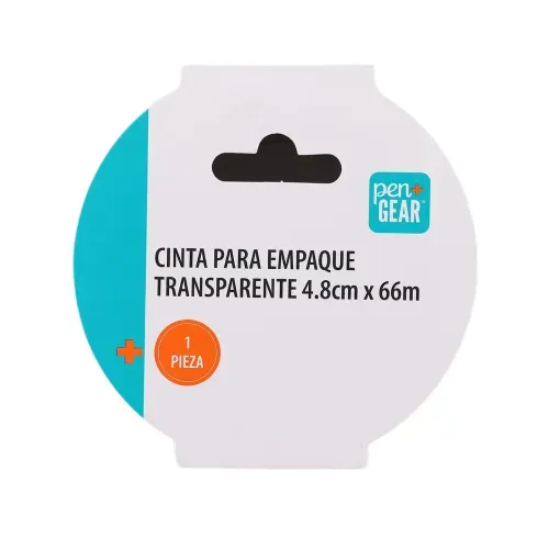 Cinta para empaque Pen Gear, transparente -4.8 cm x 66m
