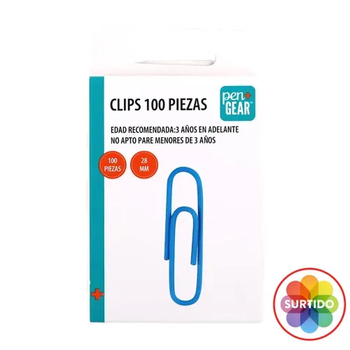 Clips Pen Gear - 100 Piezas