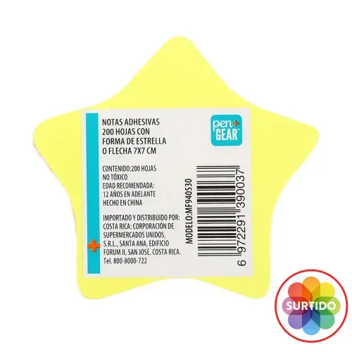 Notas Adhesivas Pen Grear, Surtido -200 hojas