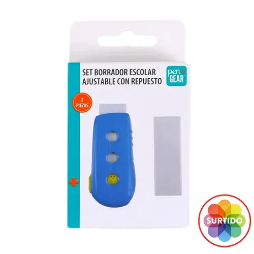Borrador ajustable Pen Gear, con repuesto, Surtido