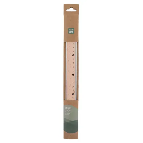 Reciclado Regla De Madera 30cm