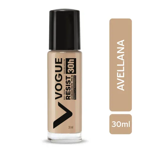 Base De Maquillaje Líquida Vogue Resist Avellana 13 30H 30Ml