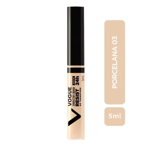 Corrector Líquido Vogue Resist Porcelana 03 24H 5Ml