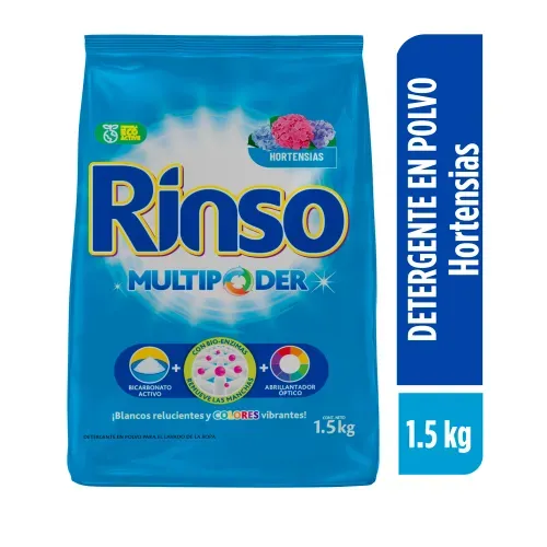 Detergente en Polvo Rinso MultiPoder Hortensias-1.5 kg