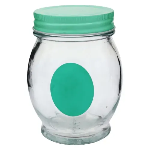 Frasco Vidrio Zibo Con Calcomania De Pizarra