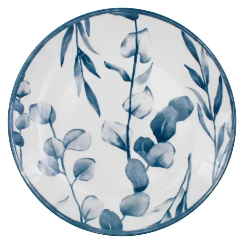 Ms Plato Plano Porcelana 7 5 Floral Azul