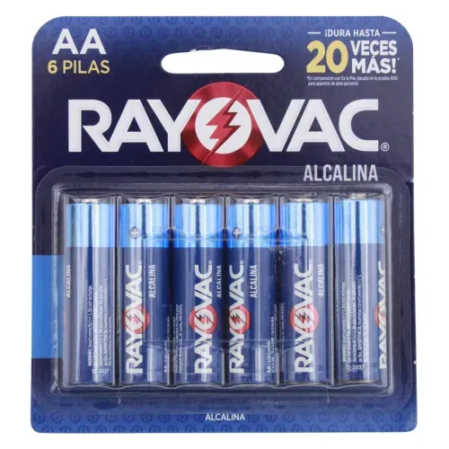 Batería Alcalina Rayovac AA - 6 Unidades