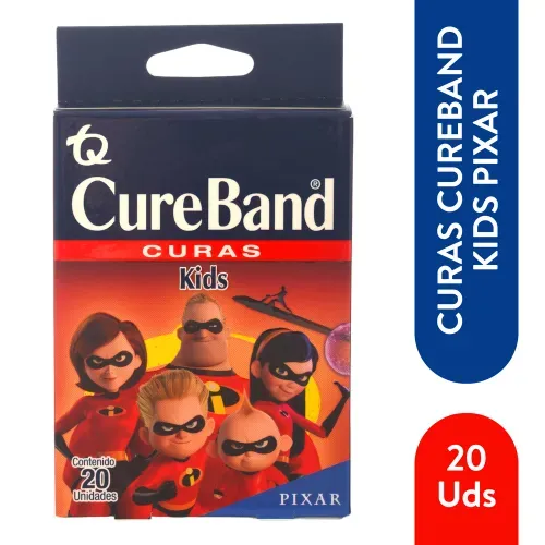 Curita Cureband Kids Diseño De Pixar - 20 Unidades