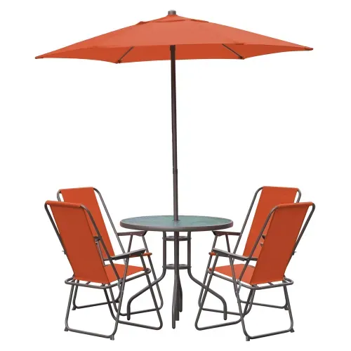Set de Comedor Mainstay color Coral –  6 Pzas