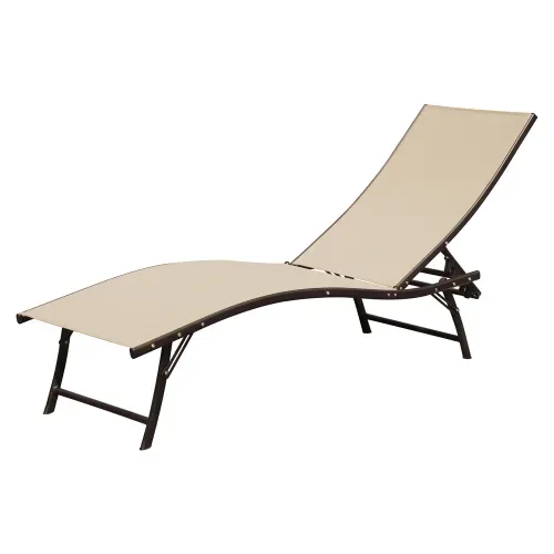 Silla playera Mainstays textilene beige