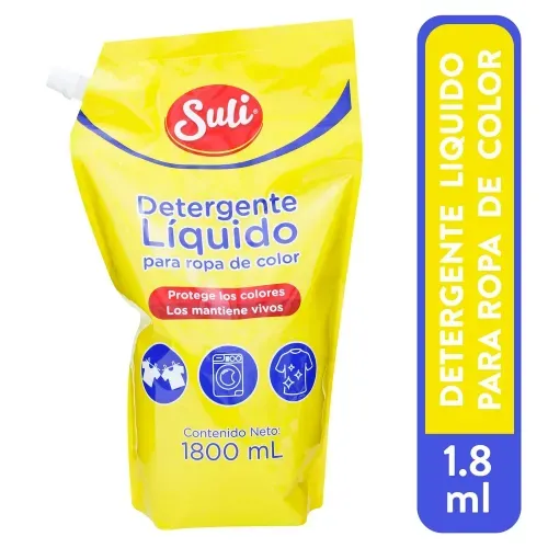 Detergente Líquido Suli Para Ropa De Color - 1800 ml