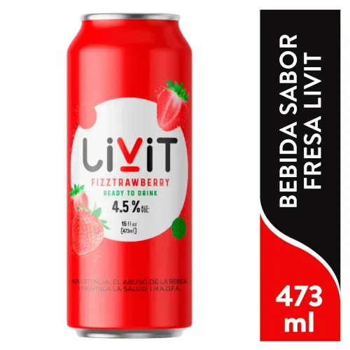 Livit Fresa Lata 473 Ml