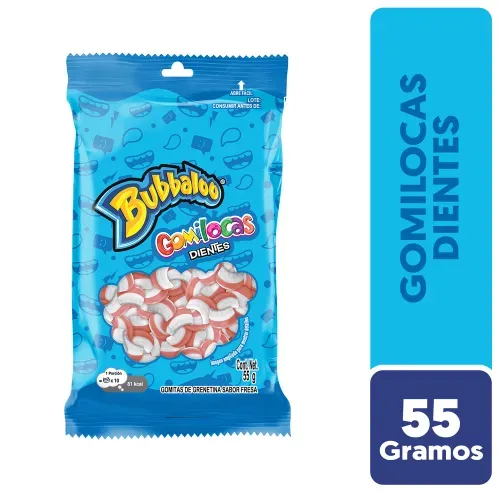 Gomita Bubbaloo Gomilocas Dientes 55g