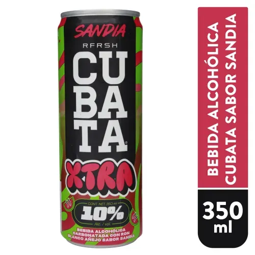 Bebida alcohólica Cubata Xtra Sandia - 350 ml