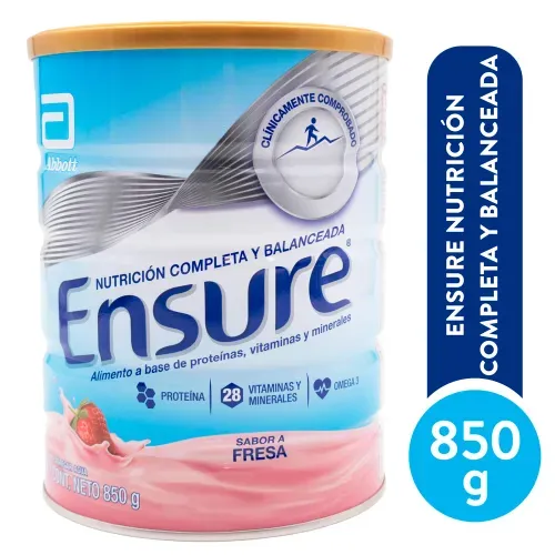 Complem Ensure Ng Fresa Polv 850 g