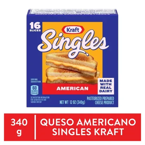 Queso Americano Kraft Rebanado - 340 g