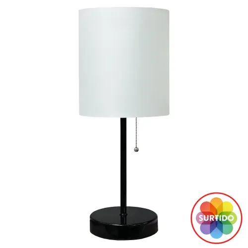 Ms Lampara Para Mesa 40cm Negra O Gris