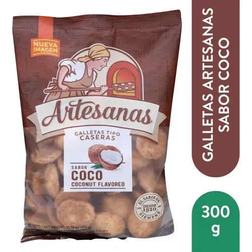 Galleta Artesanas Coco 300gr