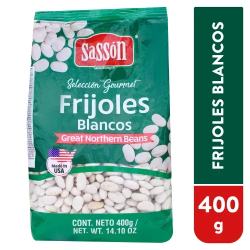Frijol Blanco Entero Sasson 400g 12u