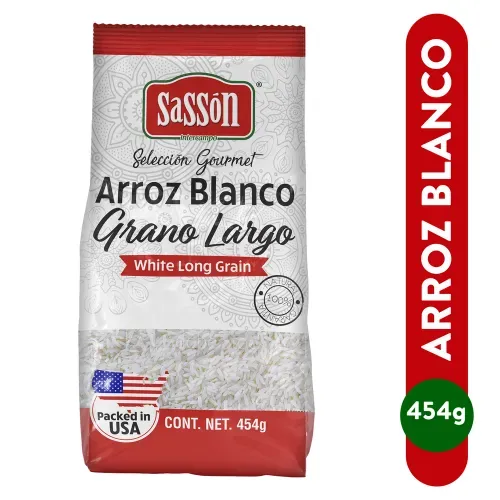 Arroz Blanco Grano Largo Sasson 454g 12u