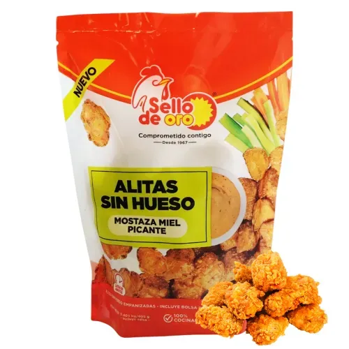 Alitas Sello Oro sin hueso