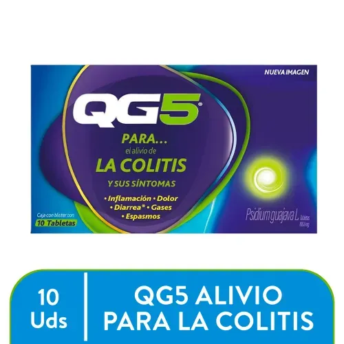Alivio Qg5 De Colitis 10tabl Blister Unidad