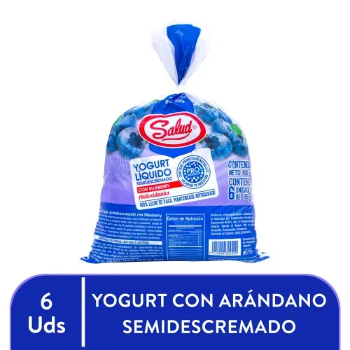 Yogurt Liq Salud Blueberry 6pack 115g