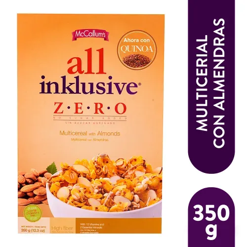 Cereal Multigrano McCallum's All Inklusive Almendras - 350 g