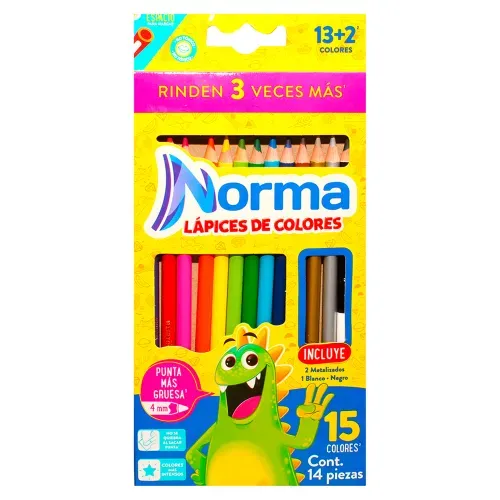 Lapices de color Norma, redondo