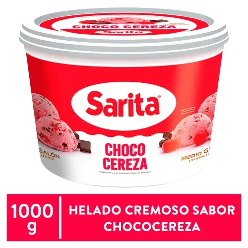 Helado Sarita 0.5 galon Chococereza  Kg