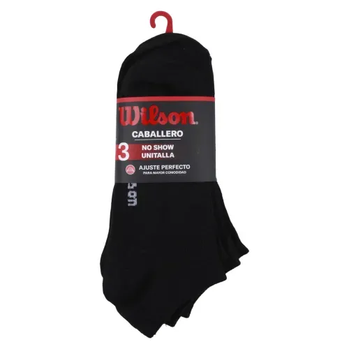 Pack 3 Medias Tin Wilson Caballero Negro Sin Felpa Modelo: B5829