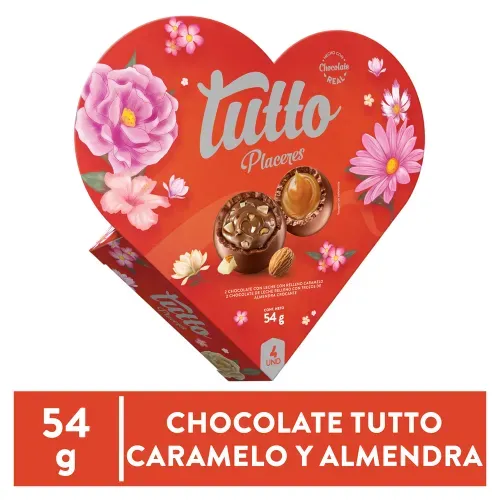 Choc Tutto Placer Corazon 4un 54g