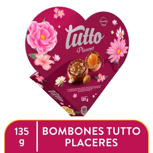 Choc Tutto Placer Corazon 10un 135g