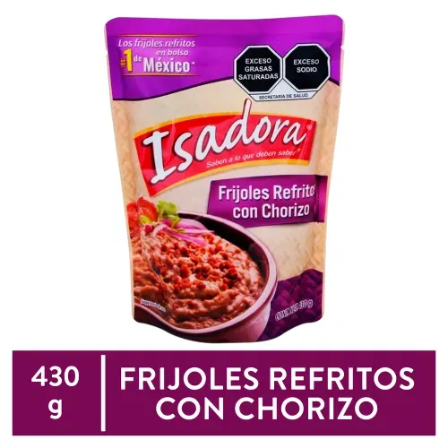 Fijoles Isadora Refritos Chorizo - 430 g