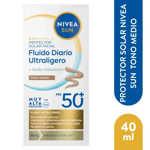 Nivea Sun Ultra Ligero Tono Medio 40ml