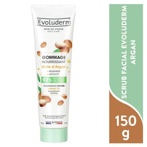 Scrub Facial Evoluderm Argan 150ml Unidad