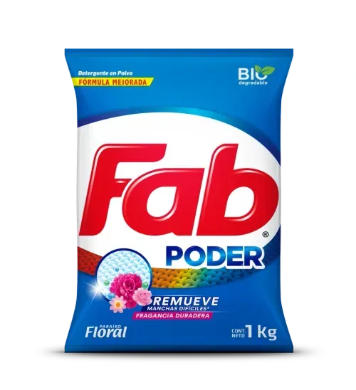 Detergente Fab en polvo paraiso floral - 1000 g