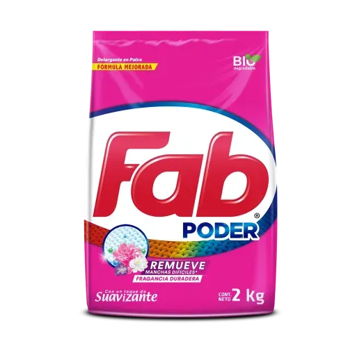 Detergente En Polvo Fab Flores Para Mis Amores - 2000 g