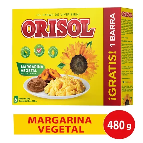 Margarina Orisol Vegetal Clasica - 480 g