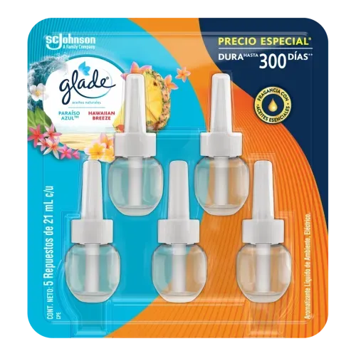 Aromatizante Glade Aceites Naturales Mix Fragancias 5 Repuestos - 105 ml