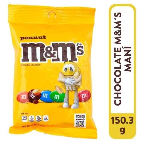 Chocolate M&Ms Maní En Bolsa - 150.3 g