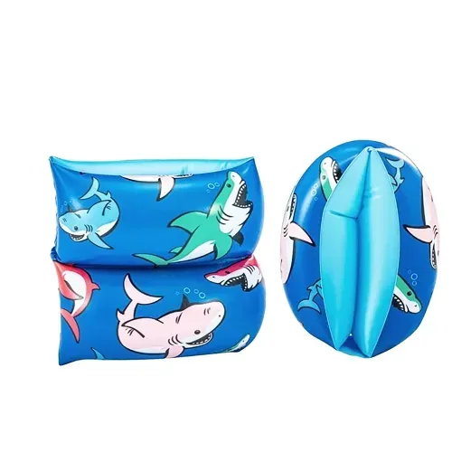 Flotadores inflables Bluescape para niños con estampado de tiburón - 15.9x14x11.4 cm