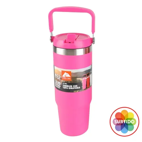 Tumbler Ozark Trail insulada con tapa giratoria colores surtidos capacidad 30 oz